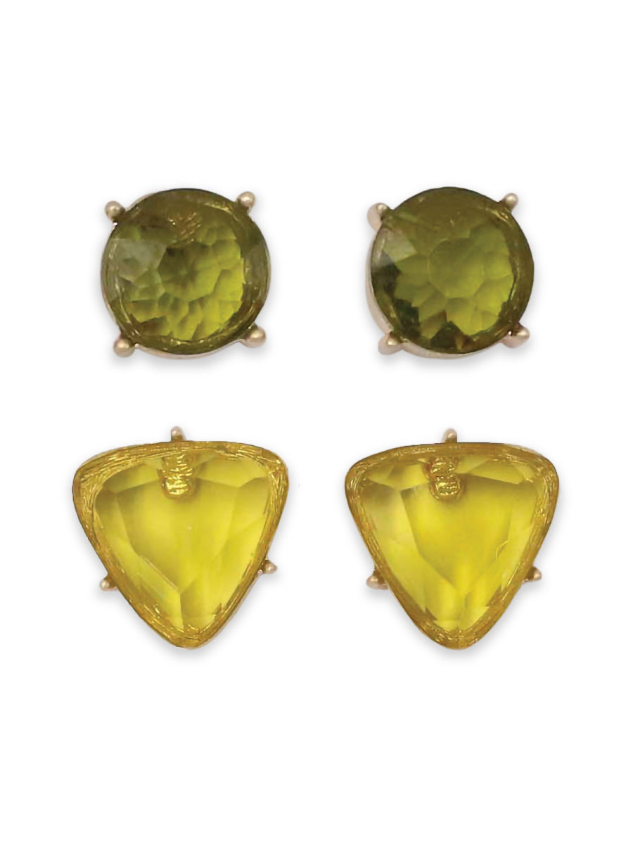 Creative Gem 2 Pack Earring Set