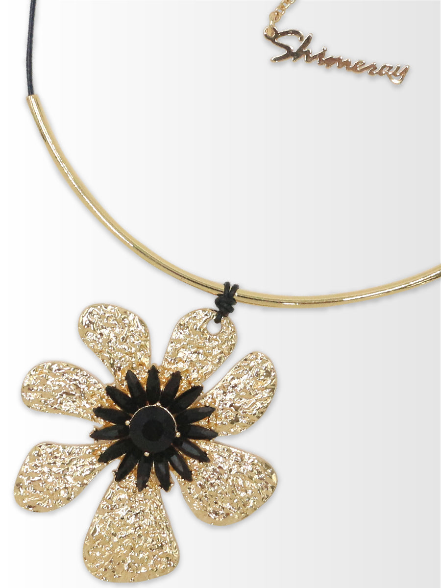 Flower Cord Necklace